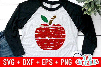 Distressed Apple SVG Svg Cuttables 
