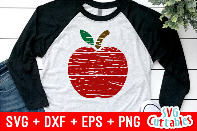 Distressed Apple SVG Svg Cuttables 