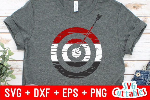 Distressed Archery Target SVG Svg Cuttables 