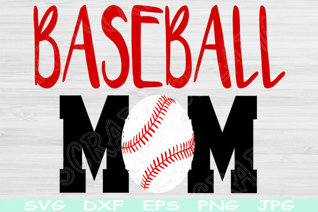 Distressed Baseball Mom Svg, Baseball Svg. Sports Mama Svg Svg, Dxf, Eps Png Instant Digital Download Design Cut Files For Cricut Silhouette SVG TiffsCraftyCreations 