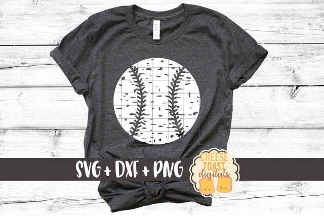 Distressed Baseball SVG PNG DXF Cut Files SVG Cheese Toast Digitals 