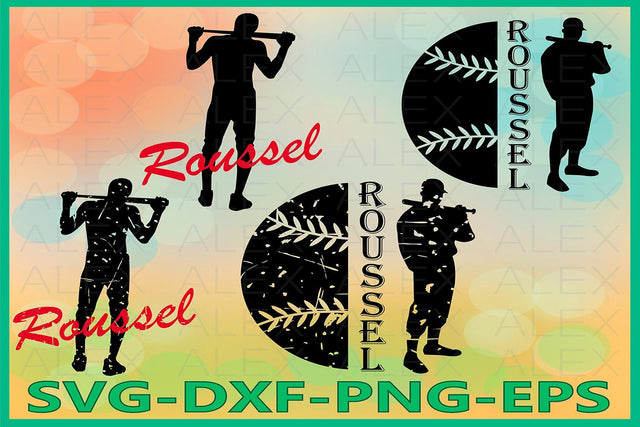 Distressed Baseball Svg SVG AlexSVGStudio 