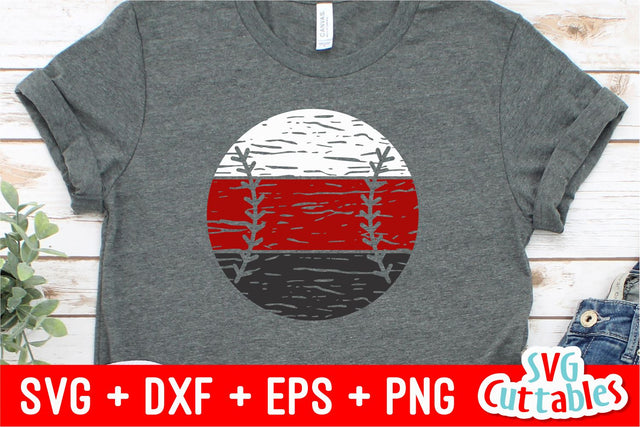Distressed Baseball SVG Svg Cuttables 