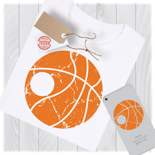 Distressed Basketball Monogram Svg Files for Cricut Designs, Basketball Svg, Monogram Svg, Distressed Svg, Grunge Svg, Basketball Dxf Files SVG My Sew Cute Boutique 