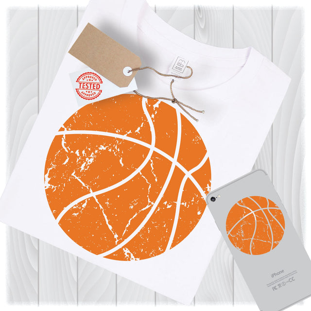 Distressed Basketball Svg Files for Cricut Designs, Distressed Svg, Grunge Svg, Basketball Svgs, Basketball Png, Basketball Clip Art, Sport SVG My Sew Cute Boutique 