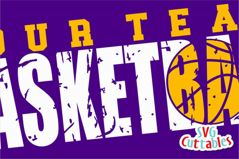 Distressed Basketball SVG Svg Cuttables 