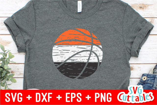 Distressed Basketball SVG Svg Cuttables 