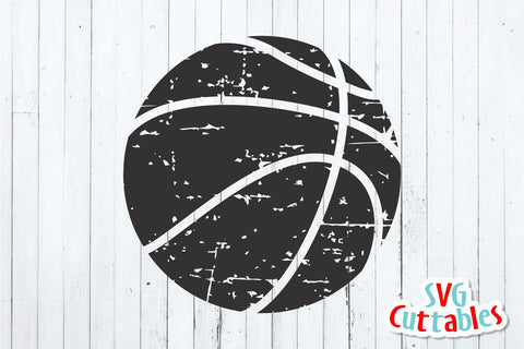 Distressed Basketball SVG Svg Cuttables 