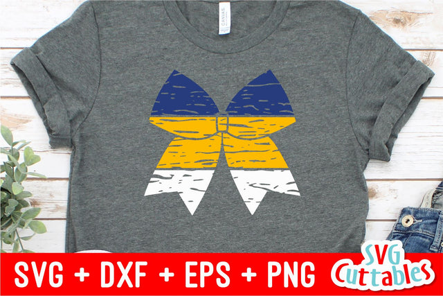 Distressed Cheer Bow SVG Svg Cuttables 