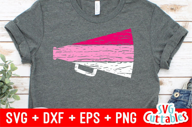 Distressed Cheer Cone SVG Svg Cuttables 