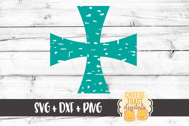Distressed Cross SVG Cheese Toast Digitals 