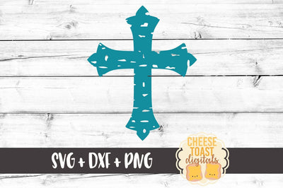 Distressed Cross SVG Cheese Toast Digitals 
