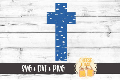 Distressed Cross SVG Cheese Toast Digitals 