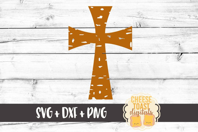 Distressed Cross SVG Cheese Toast Digitals 