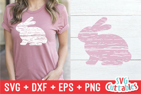 Distressed Easter Bunny SVG Svg Cuttables 