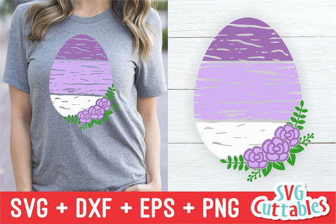 Distressed Easter Egg SVG Svg Cuttables 