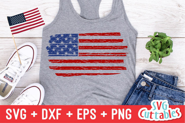 Distressed Flag Svg Cuttables 