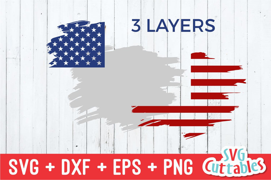 Distressed Flag - So Fontsy
