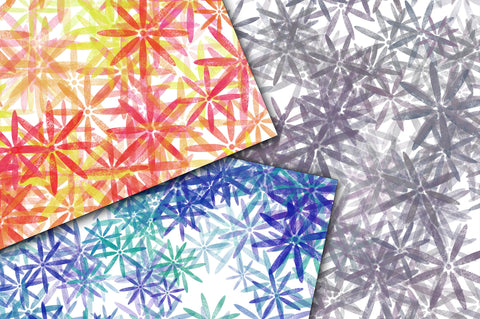 Distressed Flowers Digital Papers Digital Pattern Old Market 