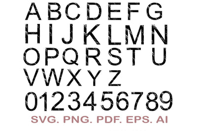 Distressed font SVG, Grunge alphabet svg, Distressed alphabet, Letters and numbers svg, Vintage font, Full alphabet SVG MagicDesignUS 