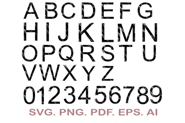 Distressed font SVG, Grunge alphabet svg, Distressed alphabet, Letters and numbers svg, Vintage font, Full alphabet SVG MagicDesignUS 