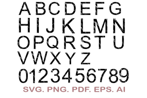Distressed font SVG, Grunge alphabet svg, Distressed alphabet, Letters and numbers svg, Vintage font, Full alphabet SVG MagicDesignUS 