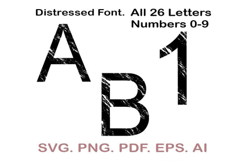 Distressed font SVG, Grunge alphabet svg, Distressed alphabet, Letters and numbers svg, Vintage font, Full alphabet SVG MagicDesignUS 