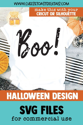 Distressed Halloween SVG | Boo! SVG Cheese Toast Digitals 