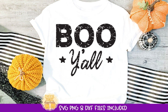 Distressed Halloween SVG | Boo Y'all SVG Cheese Toast Digitals 
