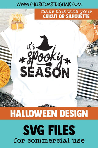 Distressed Halloween SVG | It's Spooky Season SVG Cheese Toast Digitals 