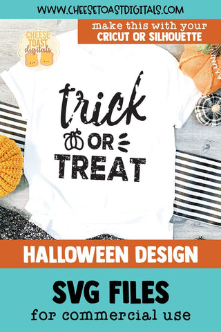 Distressed Halloween SVG | Trick or Treat SVG Cheese Toast Digitals 