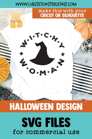 Distressed Halloween SVG | Witchy Woman SVG Cheese Toast Digitals 