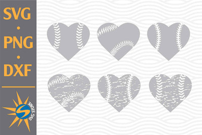 Distressed Heart Baseball SVG, PNG, DXF Digital Files Include SVG SVGStoreShop 