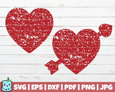 Distressed Hearts SVG MintyMarshmallows 