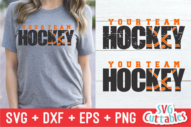 Distressed Hockey Svg Cuttables 
