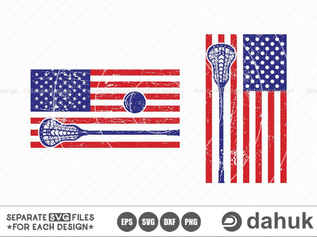 Distressed Lacrosse flag svg, Lacrosse flag svg, Distressed Lacrosse, Cut file for silhouette SVG dahukdesign 