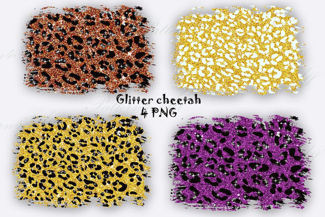 Distressed Leopard Print Patches, Splash Sublimation Design, Digital Paper, Leopard print pattent,Distressed Glitter Cheetah Sublimation PNG Sublimation ArtStudio 