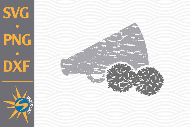 Distressed Megaphone SVG, PNG, DXF Digital Files Include SVG SVGStoreShop 