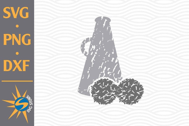 Distressed Megaphone SVG, PNG, DXF Digital Files Include SVG SVGStoreShop 