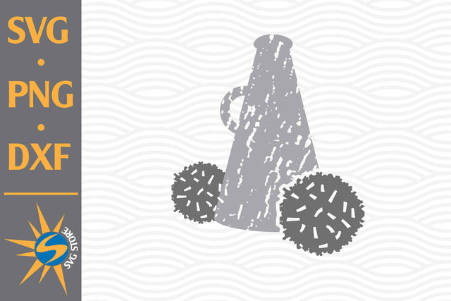 Distressed Megaphone SVG, PNG, DXF Digital Files Include SVG SVGStoreShop 