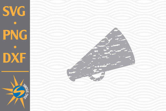 Distressed Megaphone SVG, PNG, DXF Digital Files Include SVG SVGStoreShop 