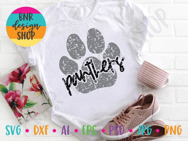 Distressed Panthers SVG SVG BNRDesignShop 