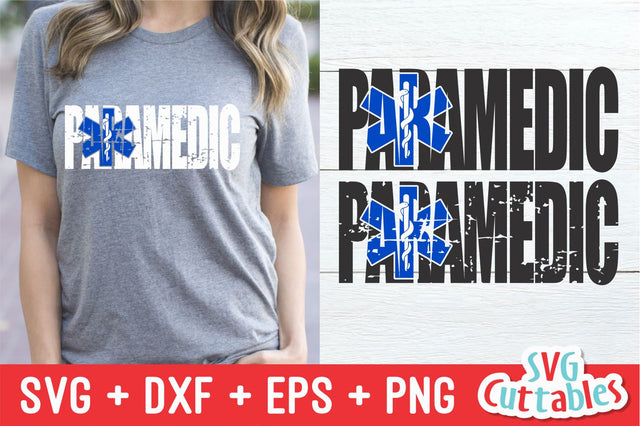 Distressed Paramedic Svg Cuttables 