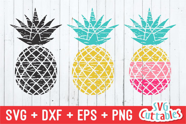 Distressed Pineapple SVG Svg Cuttables 