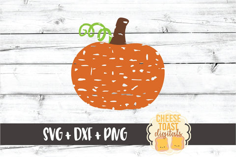 Distressed Pumpkin - Fall SVG PNG DXF Cut Files SVG Cheese Toast Digitals 