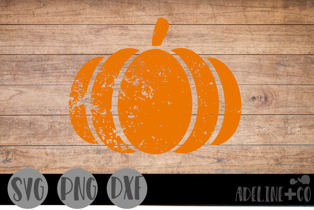 Distressed pumpkin SVG Adeline&co 