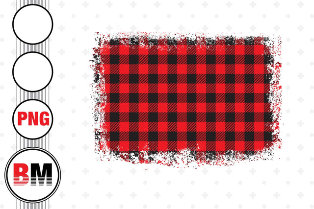 Distressed Rectangle Buffalo PNG, JPG Files Sublimation BMDesign 