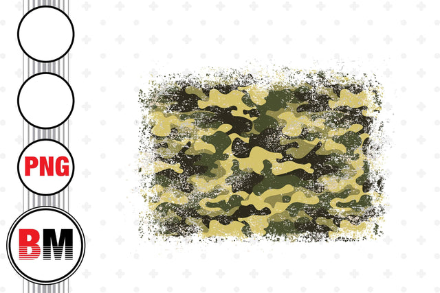 Distressed Rectangle Camouflage PNG Files Sublimation BMDesign 