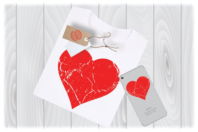 Distressed Red Heart SVG Files for Cricut Designs | Valentines Day SVG Files SVG My Sew Cute Boutique 