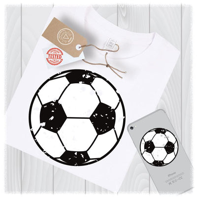 Distressed Soccer Ball SVG Files Grunge DXF Cut Designs - Distressed Soccer SVG - Instant Download SVG My Sew Cute Boutique 